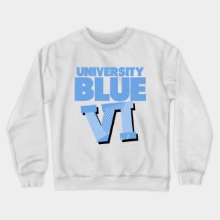 University Blue 6 Sneaker Art Crewneck Sweatshirt